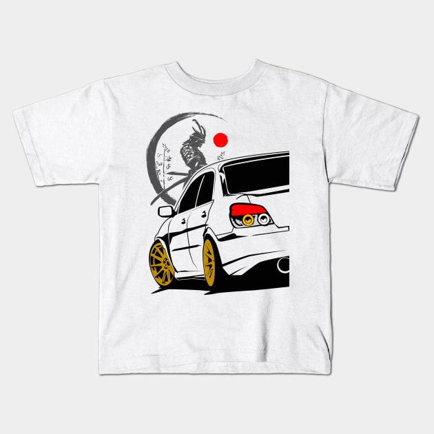 Impreza WRX STI Bloobeye Kids T-Shirt by gaplexio